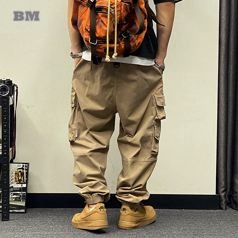 American Hip Hop Cargo Pants Men Clothing Japanese Streetwear Oversize Joggers Korean Trend Joggers Harajuku Casual Trousers