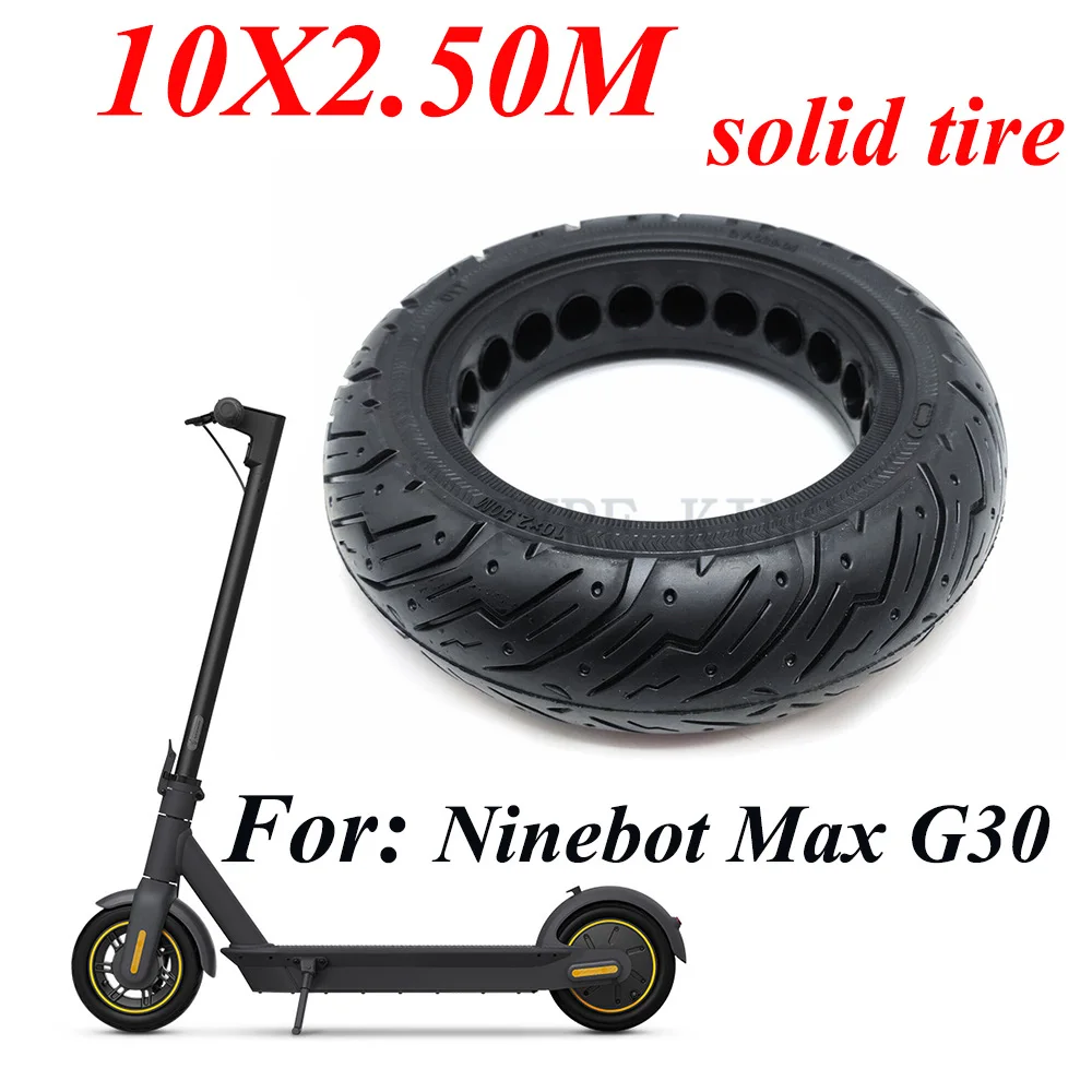 

Шина 10x2,50 м для электросамоката Xiaomi Ninebot Max G30 10 дюймов 60/70-6,5 обновление и замена взрывозащищенной шины