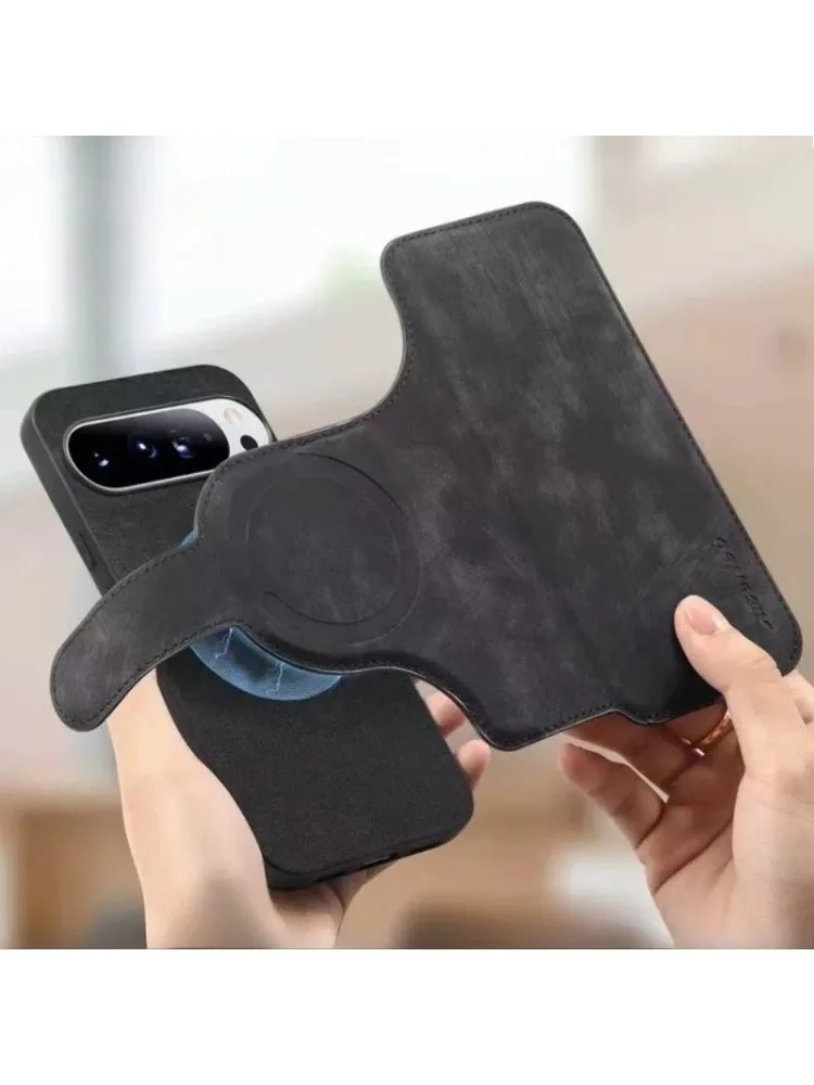 Étui en cuir à rabat magnétique 2 en 1, pour Magsafe Google Pixel 10 9 8 XL Pro 9Pro 8Pro 10Pro Pixel10 Mag, portefeuille pour cartes de sécurité, couverture complète