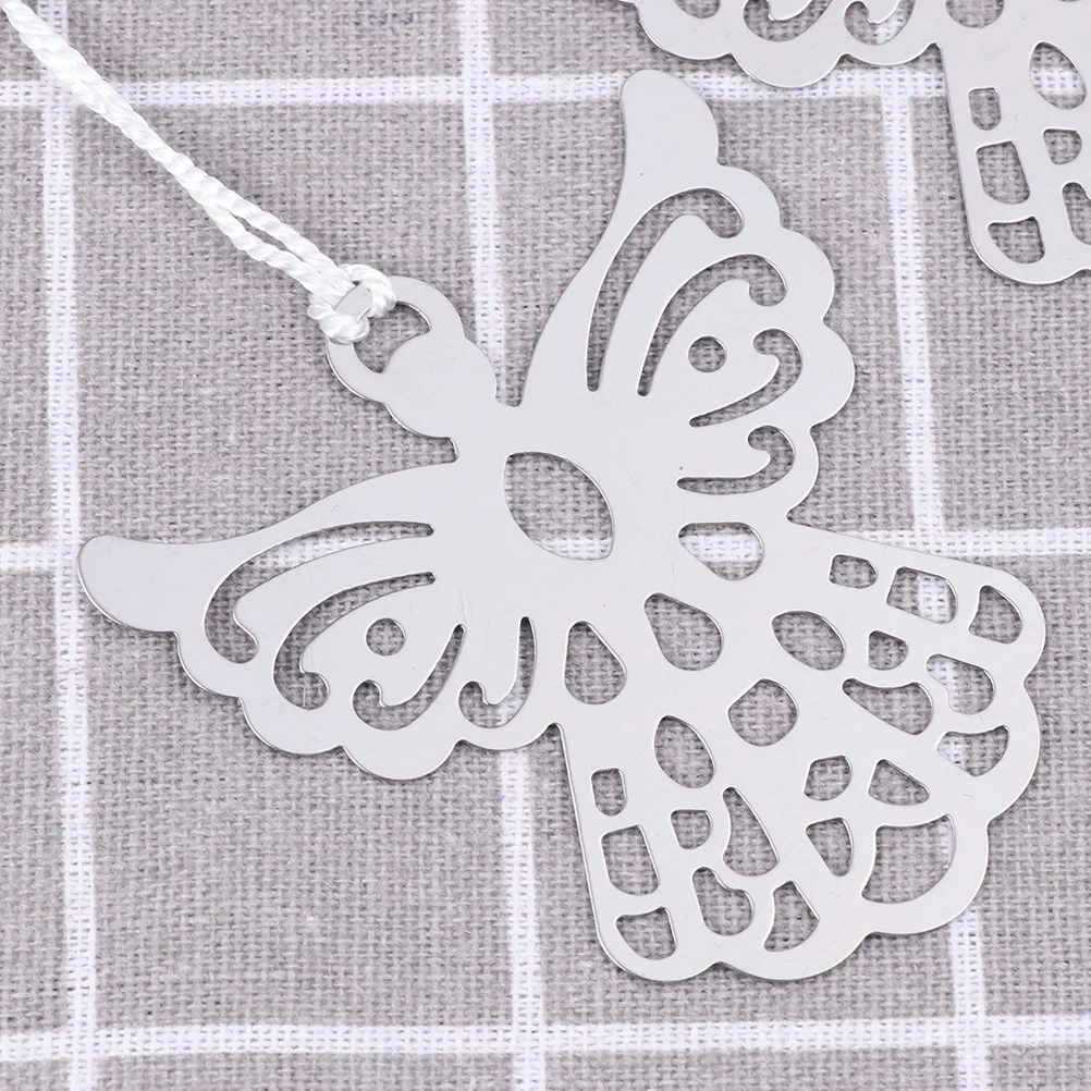 

10pcs Metal Bookmark Hollow Out Design Tassel Page Markers for Scrapbook Notebook Calendar Textbook Novel
