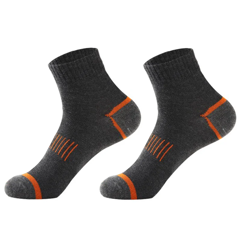 20Pairs Men's Cotton Socks Set Casual Breathable Sports Winter Black Large Size 38-45 High Quality Comfortable Cushion Crew view 5