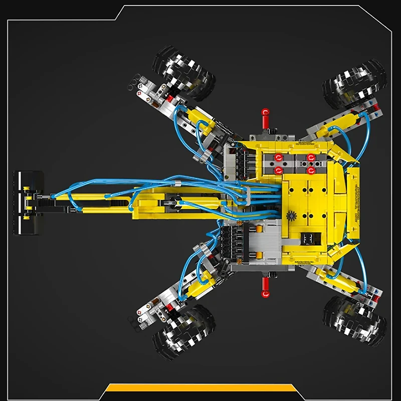 Mould King 17060 Technical Car Building Block The Remote Control Pneumatic All-Terrain Excavator Truck Model Kids Christmas Gift