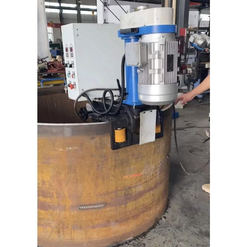 New Steel Pipe Plate Beveler Cutting Handheld Automatic Electric Facing Hand Tube Tool Beveling Edge Rod Chamfering Machine High