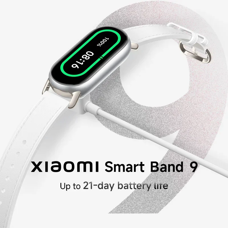 Global Version Mi Band 9 1.62”AMOLED display 150+ Supports 150+ sports modes 21 days Up to 21-day battery life Xiaomi