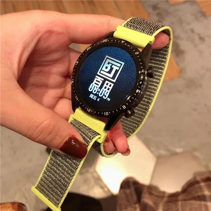 Amazfit GTS 4/3/2/2e Mini/GTR 4/3/Pro/GTR2/47mm/stratos 나일론 20mm/22mm 시계 팔찌 Amazfit bip-U-S-lite 스트랩 용 루프 밴드