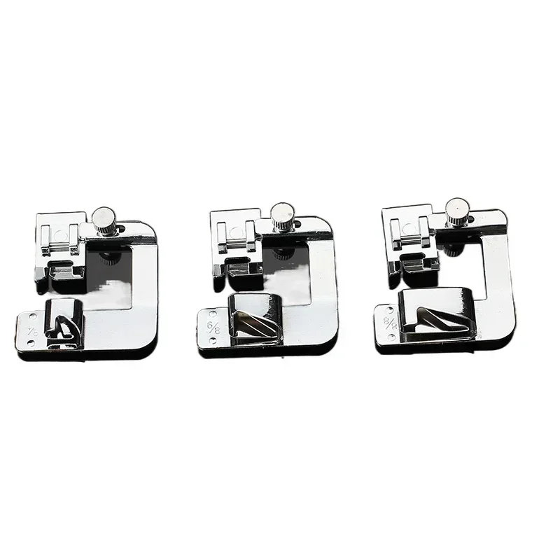 3pcs Household Multi-functional Electric Sewing Machine 4/8 6/8 8/8mm Wrap Edge Roll Edge Press Foot 6290 Sewing Accessories image 3