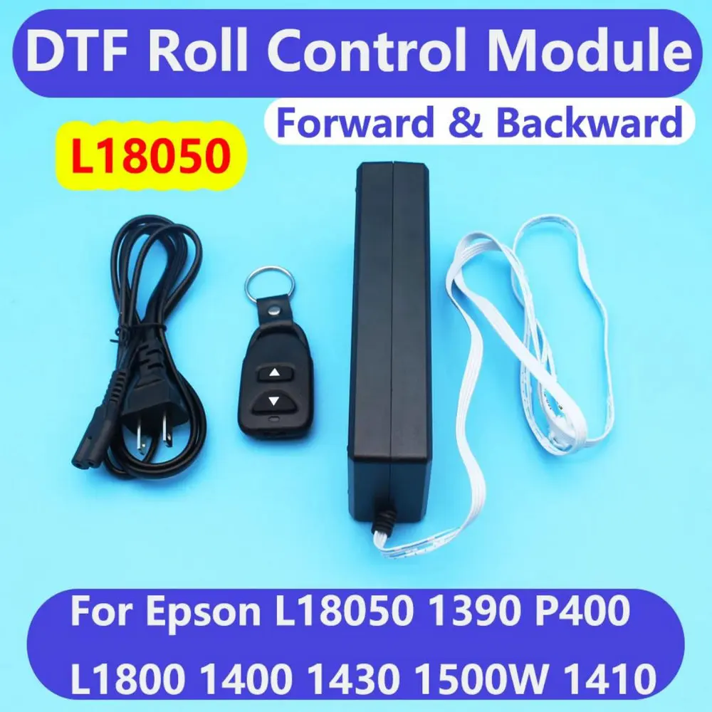 Imagem -06 - Módulo de Controle de Filme de Rolo Dtf para Epson L18050 L1800 1390 1400 1410 1430 R1800 R2880 P400 Controlador de Rolo Alimentação para Frente para trás