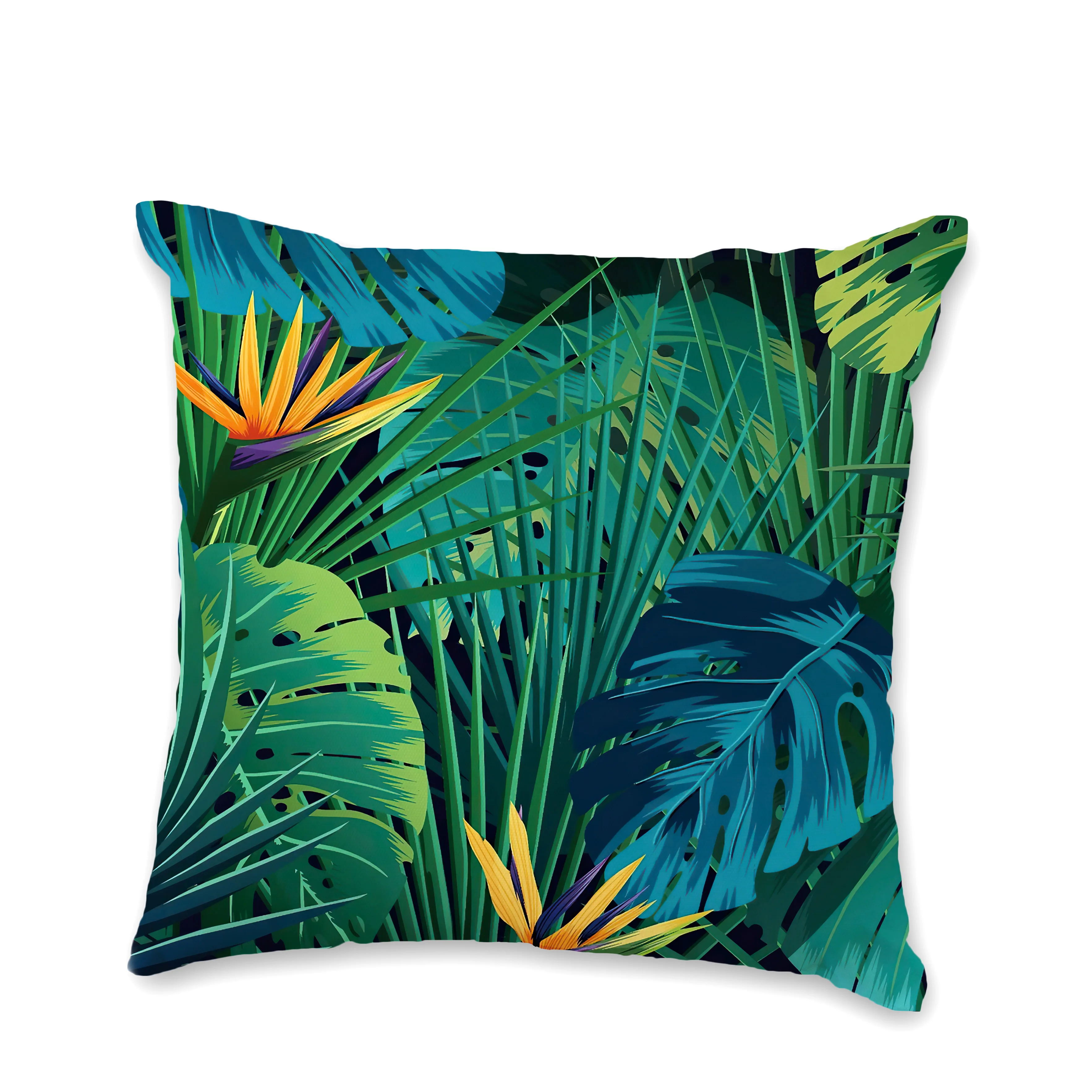 

1pc Throw Pillowcase, Floral Print Home Decoration Throw Pillow Cover, For Living Room Bedroom Sofa, No Pillow Insert