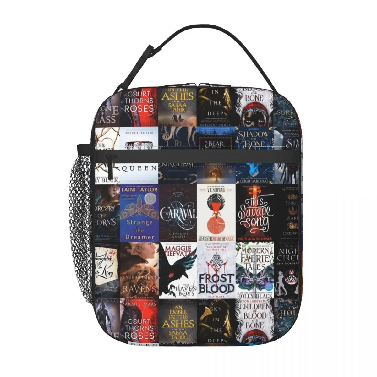 YA Fantasy Classics Insulated Lunch Tote Bag for Women A Court Of Thorns And Roses Portable Thermal Cooler Food Lunch Box School