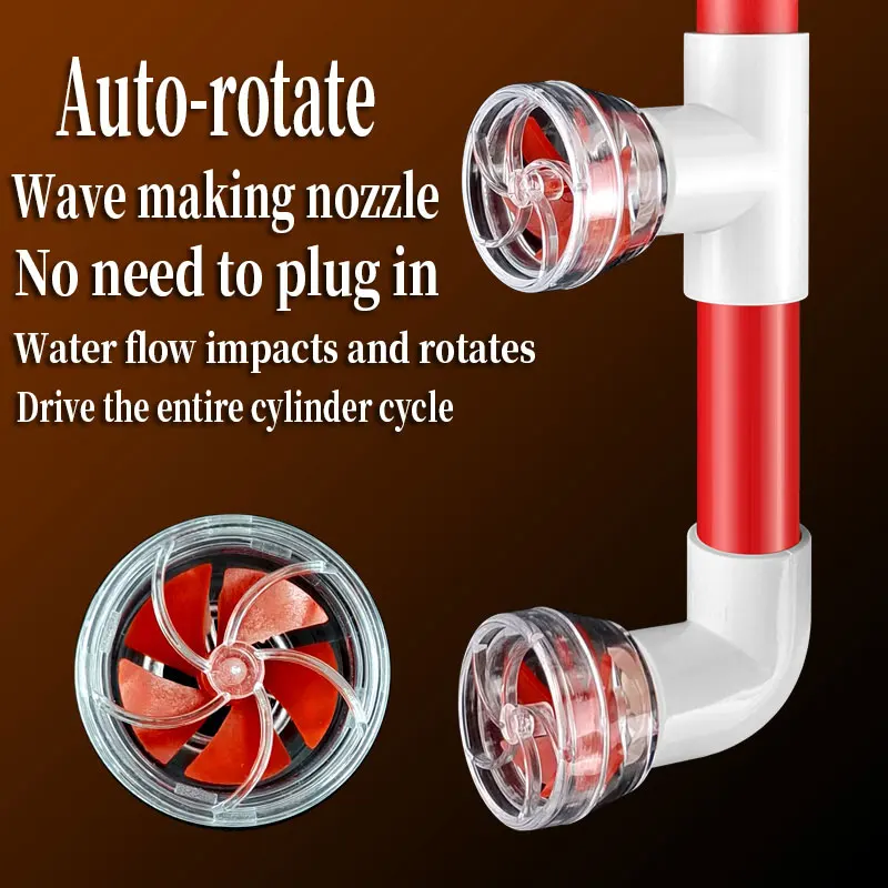 1~5pcs Auto-Rotating 5-Blade Fan Kit for Fish Tank Outlet Clover Accessories Fish Tank Outlet Aquarium Filter Screen Accessories