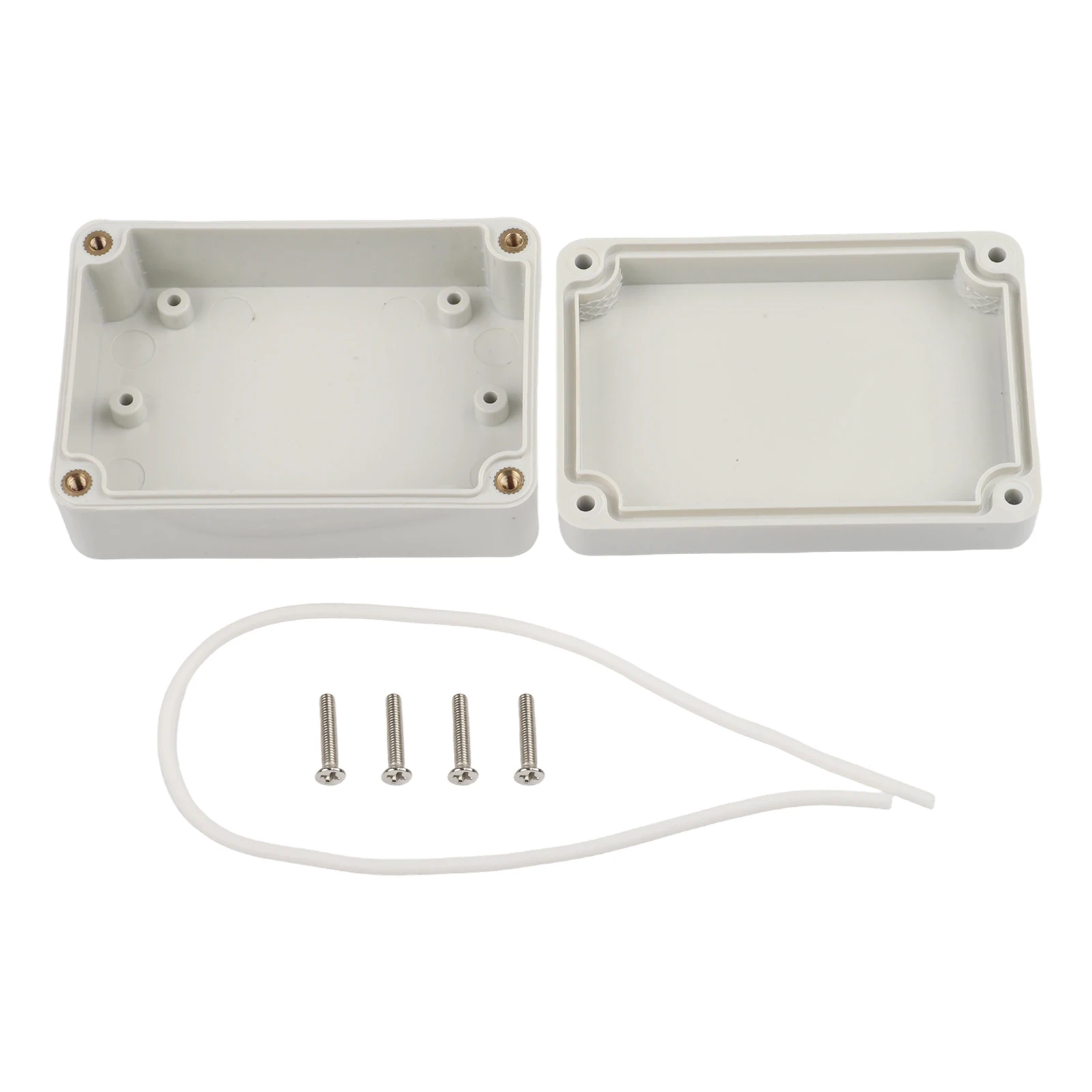 1pc Electronics Project Box ABS Waterproof Junction Box With Screws Outdoor Electronics Housing Instrument Storage Case