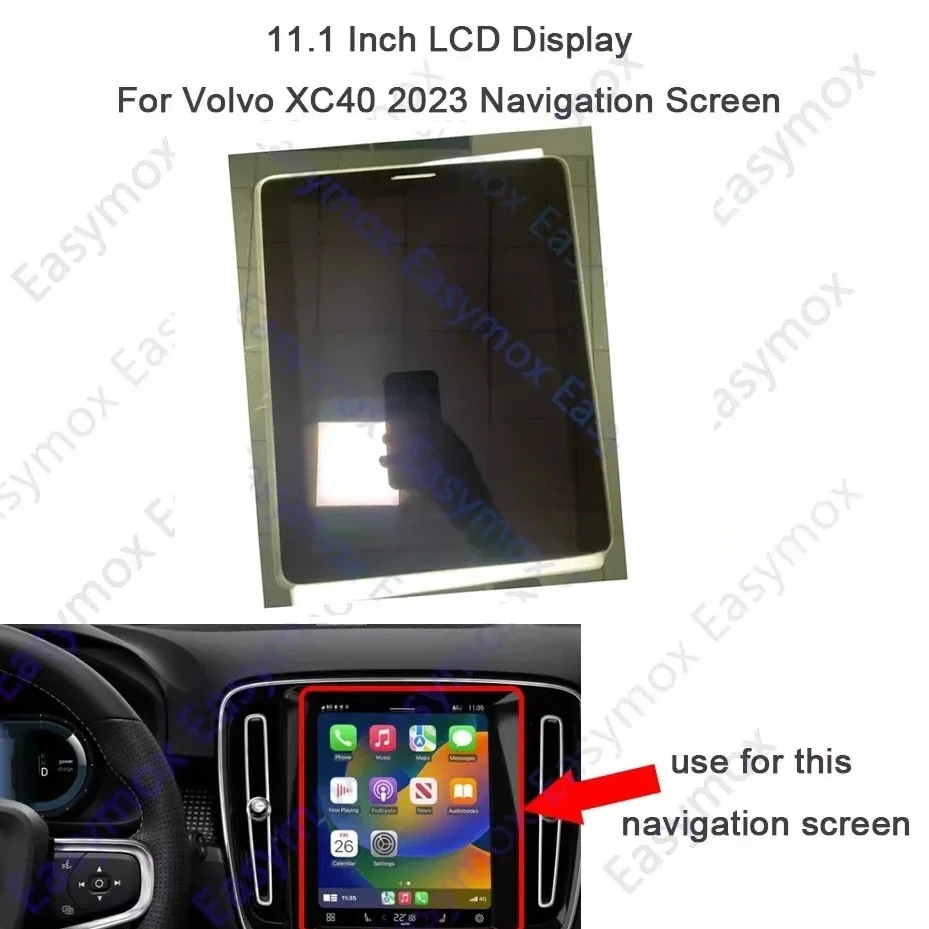 

11.1 Inch LCD Display For 2023 Volvo XC40 Navigation Multimedia Center Monitor Radio Sensus GPS Screen Replacement