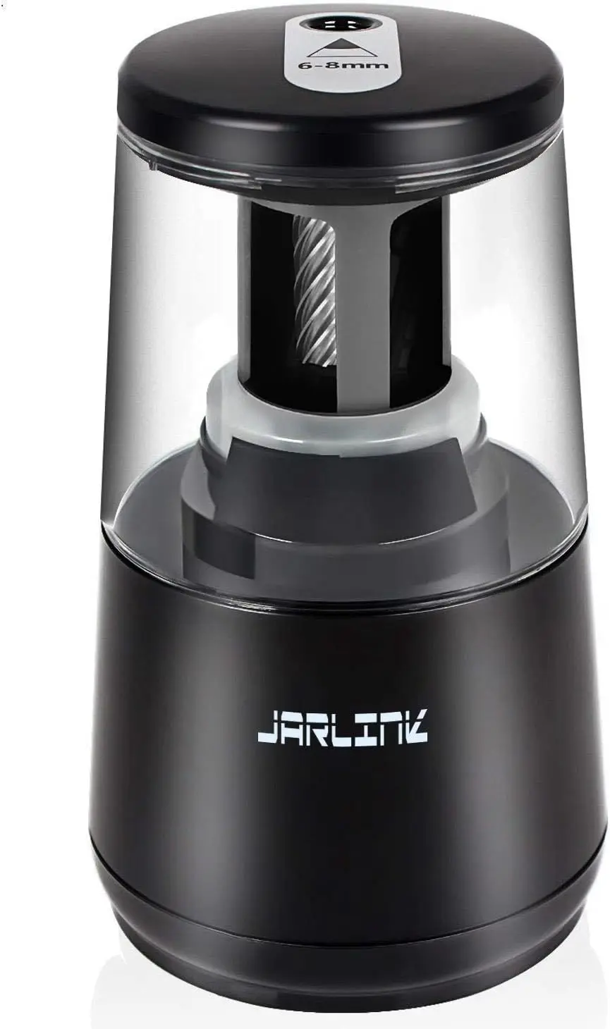 

Электрическая точилка для карандашей с автоматической остановкой, быстрая, для карандашей №2/цветных карандашей, питание от сети/батареек, для школы, офиса, дома