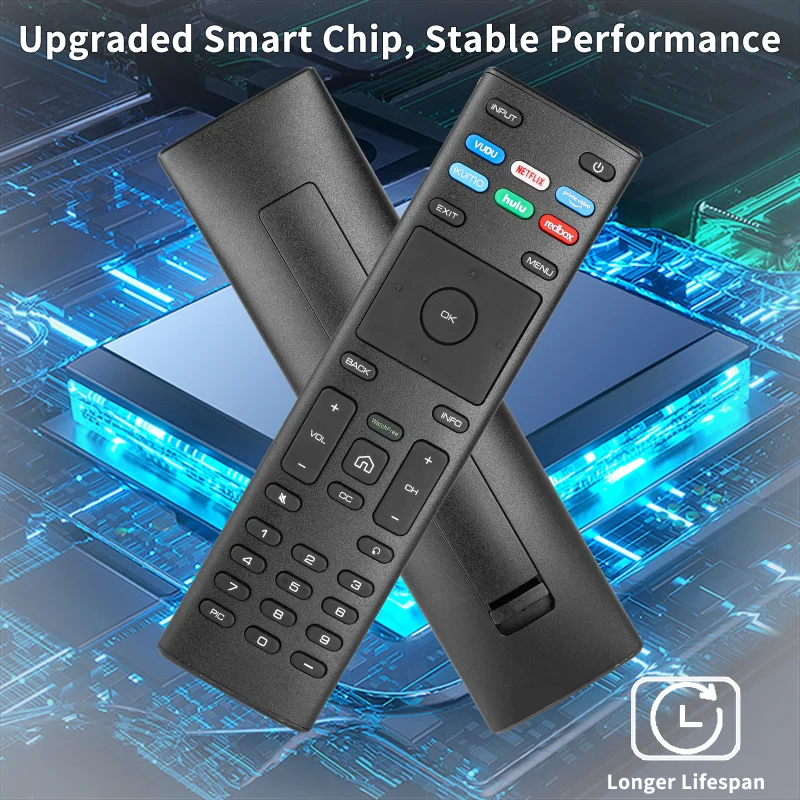 Control Remoto XRT136-B para Televisores Inteligentes VIZIO D43-F1 D50-F1 D55-F2 D70-F3 D24H-G9 D32H-G9 D32H-F1 D24H-G9 D40F-G9 D43F-F1