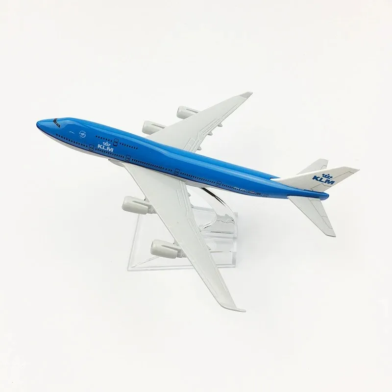 16cm KLM Royal Dutch Airways B777 Aircraft Model 1/400 Scale Plane Metal Airplane Diecast Boy Hobby Collection Display Gifts view 5