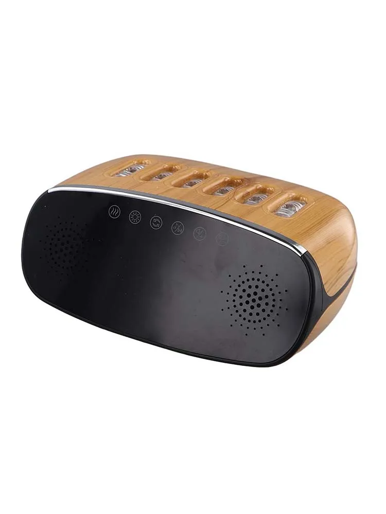 Dynamic Sound Pickup Humidifier with Speaker and Digital Clock 7 Color Light Display for Relaxation and Comfort