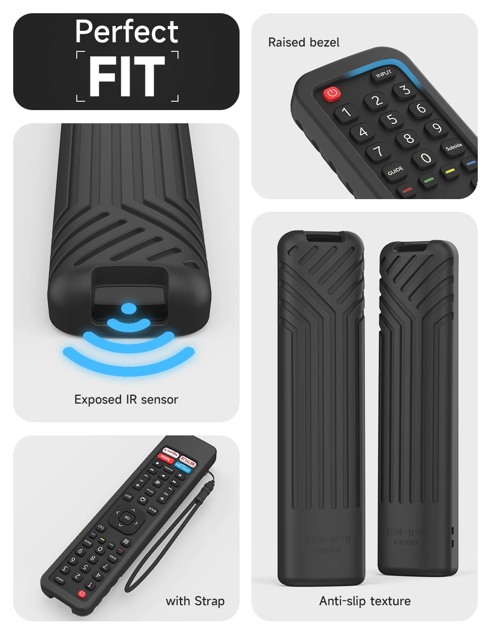 Silikonowe etui do Hisense EN2BI27H ERF2F60G EN2X27HS EN2BO27H EN2BF27H EN2BB27H futerał na pilota zdalnego sterowania do Hisense a5600fa A7120F