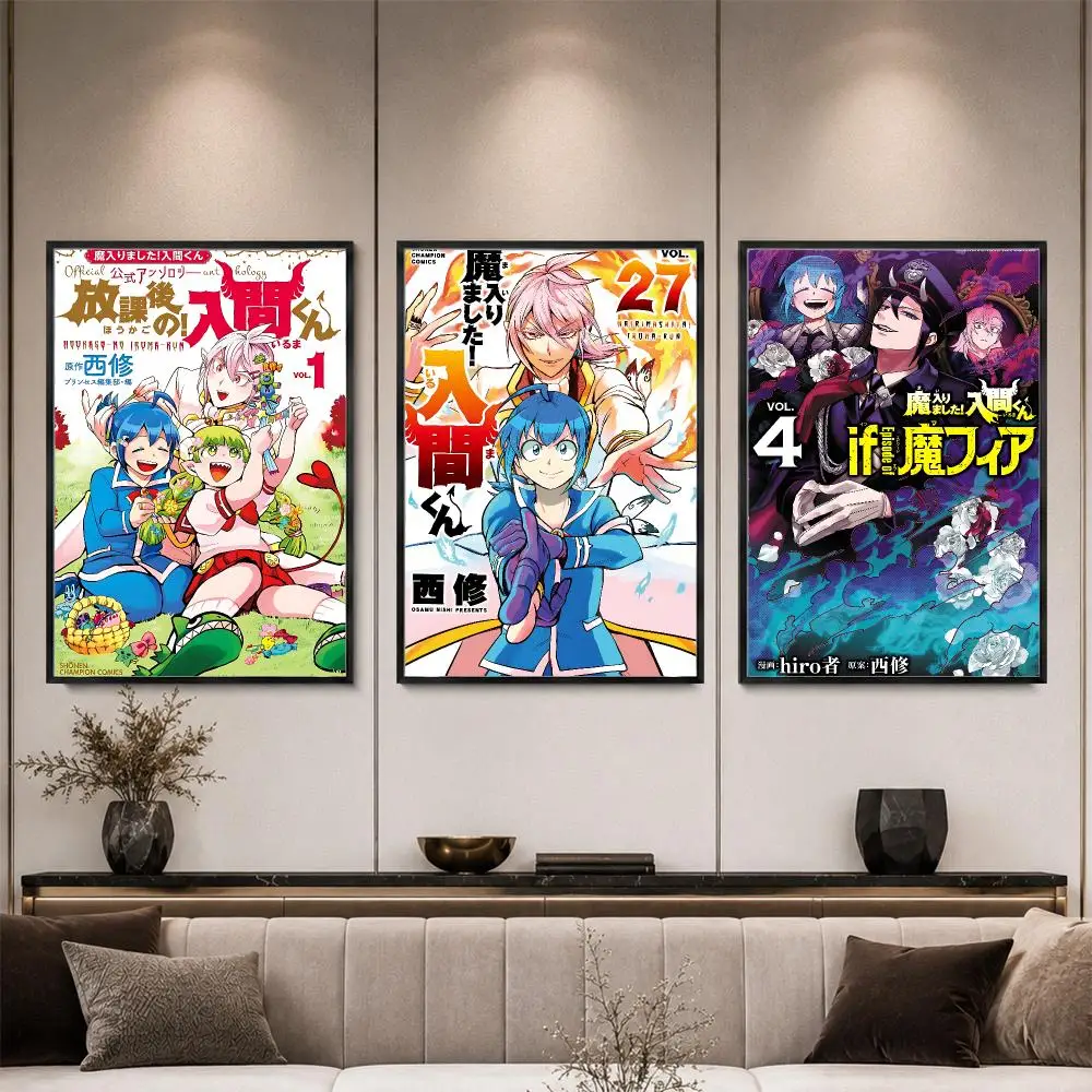 Anime Welcome To Demon School Iruma Kun Poster HD PP Waterproof Eco-Friendly For Kitchen Bathroom Wall Art Bedroom Home Decor