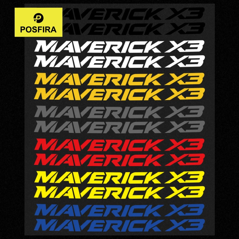 

POSFIRA ATV Stickers Vinyl Decals for Can Am Maverick X3 BRP Canam Can-am Waterproof Graphics Logo Emblem Accessories