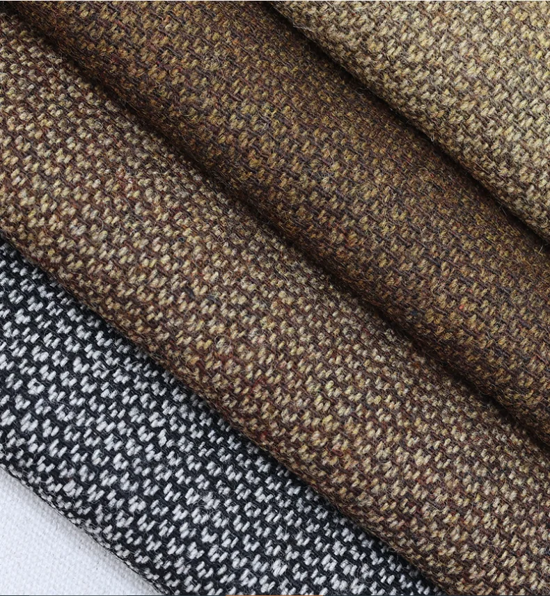 1x1,48m Einfarbiger Komfortabler Stoff für Handarbeiten, Weich Fallender Jackenstoff, Freizeitkleidung, Hosenstoff, DIY-Gewebe, Grobgesponnener Stoff – Detail 3