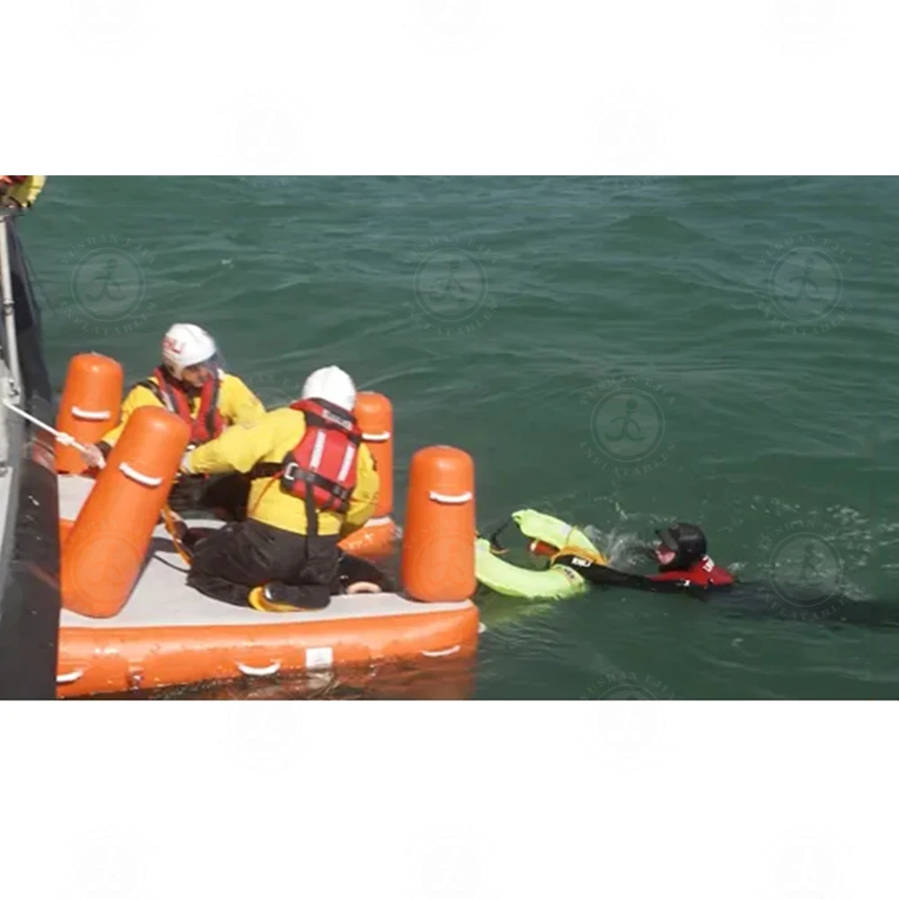Essential Maritime Emergency Rescue Inflatable Ride-ons Sea Stairs Life Raft for Harbour Rescues