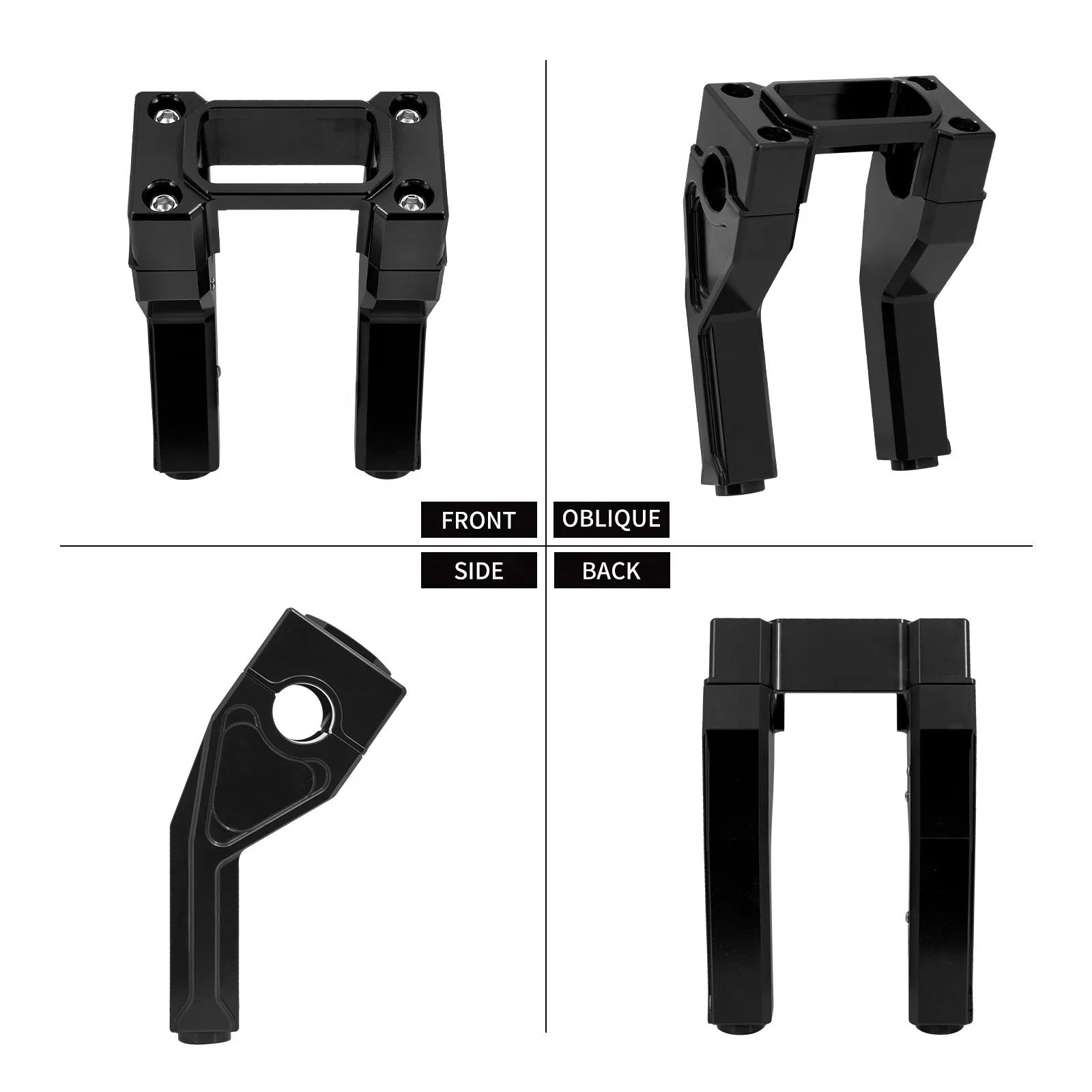 Motorcycle 6-inch Handlebar Height Clip Extension for Softail Sport Glide FXDB Lowrider ST Standard 2018 and Above