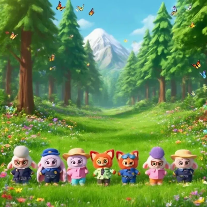 2025 جديد ديزني زوتوبيا صندوق أعمى نيك وجودي سلاسل المفاتيح مجموعة الموضة لعبة الهدايا صندوق غامض عشوائي #3