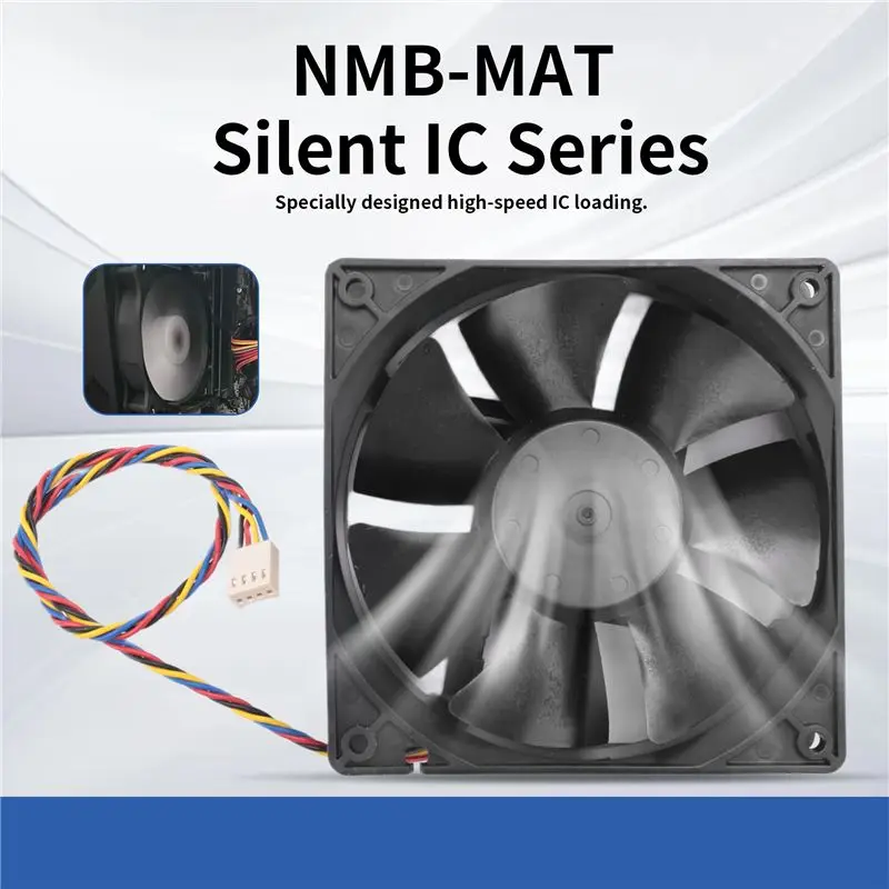 Delicate Texture-4715KL-04W-B56 Miner Fan For NMB 12038 DC 12V 1.30A 130CFM 3600RPM Dell Y4574 For Antminer Special Cooling Fan