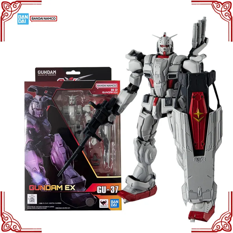 

В наличии, натуральная модель Bandai Gundam Universe, комплект GU-37 Gundam EX, коллекция аниме-фигурок, готовая модель, игрушки для мальчиков, подарки