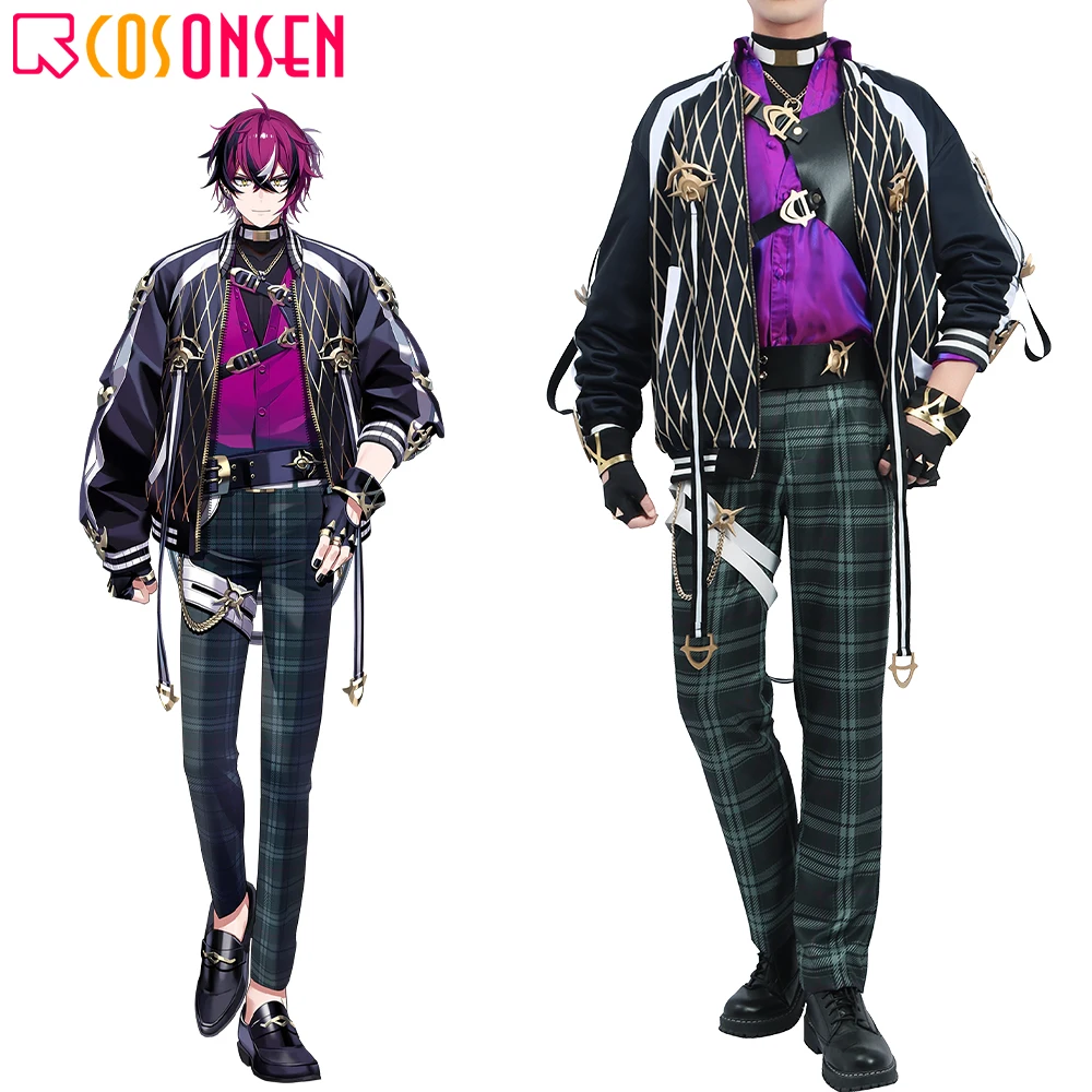 

Vtuber Nijisanji 7th XSOLEIL Doppio Dropscythe Cosplay Costume Game Suit Nijisanji Vtuber Halloween Role Play Outfit