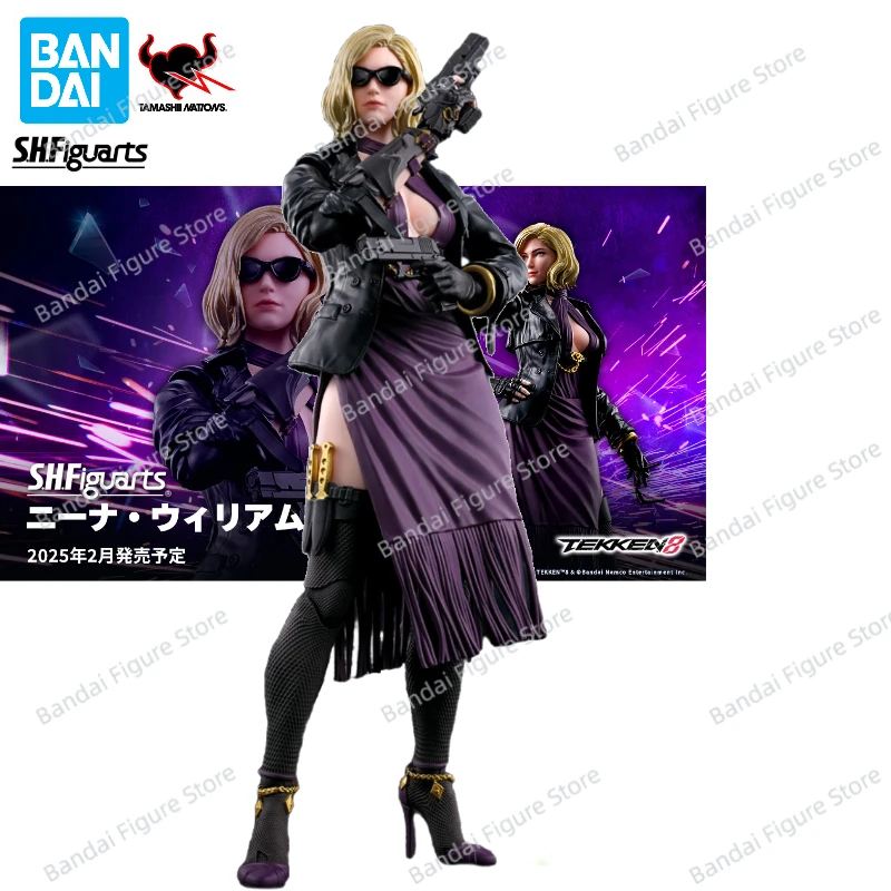 100% Original Bandai S.H.Figuarts SHF Tekken8 Nina WillIams Animation Action Figure Toy Gift Model Collection Hobby