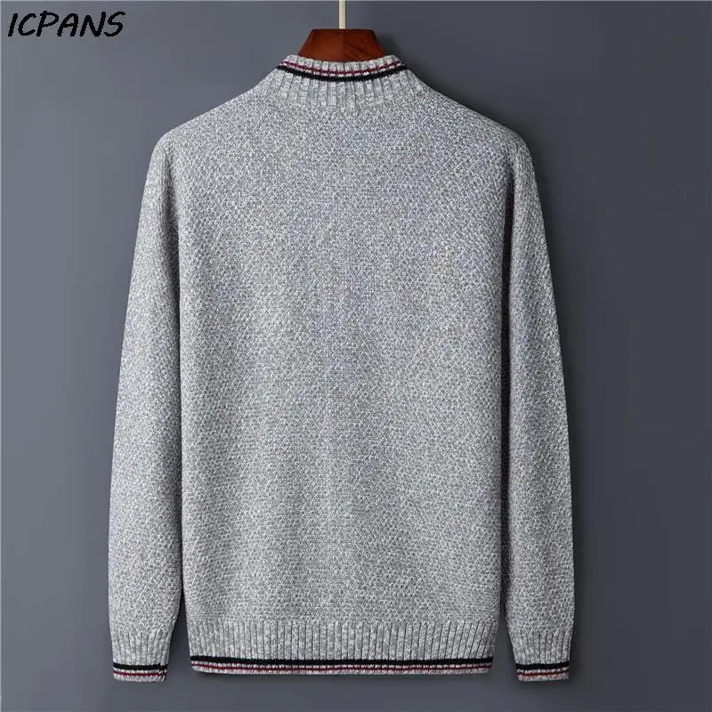 Vintage Male Cardigan Sweater Shark Clothing Red Autumn Casual Knit Wear Letter Zipper Sweater Men Kintted Coat Jackets