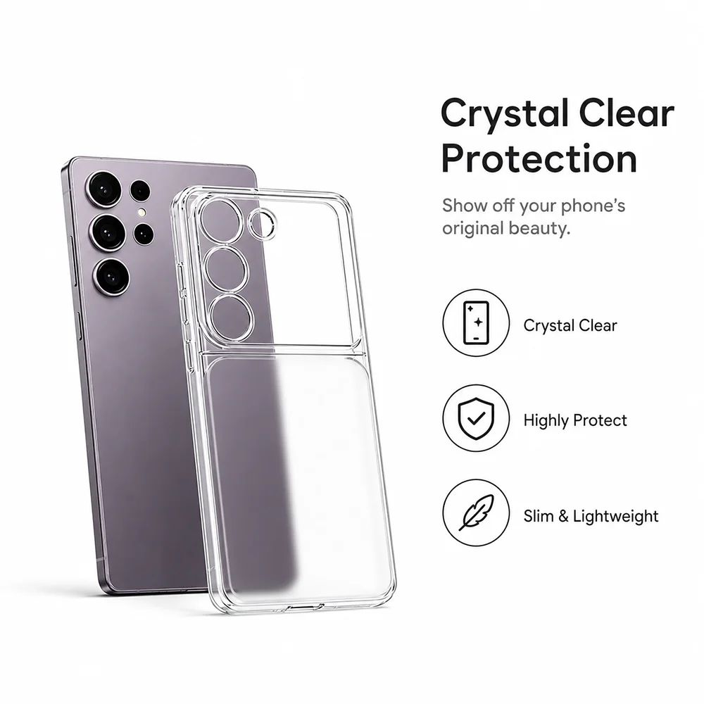 For SamSung Galaxy A13 4G A16 A26 A27 A33 A35 A37 A71 A72 A73 Clear Silicone Ultra Thin Anti-Yellow Shockproof Cover Soft Case ﻿