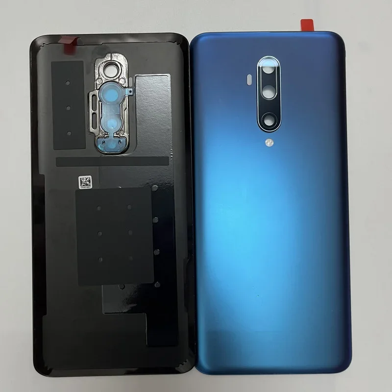 Back Glass For OnePlus 7T Pro 1  7t pro Battery Cover Rear Door Housing Case Replacement With Camera Lens logo