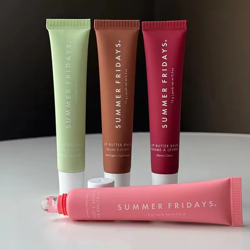 Summer Fridays Lip Butter Balm 15g Tinted Lip Balm Lasting Nourish Dry Lips Glossy Lip Care Cherry Iced Coffee Pink Sugar Shade