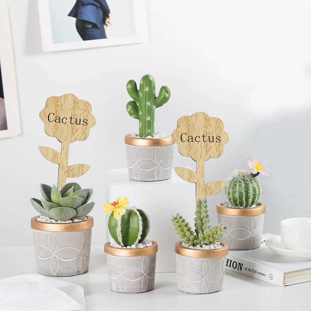 

60 pcs Plant Tags Reusable Decorative Flower Labels Double Sided Writable Markers For Potted Plants Vegetable