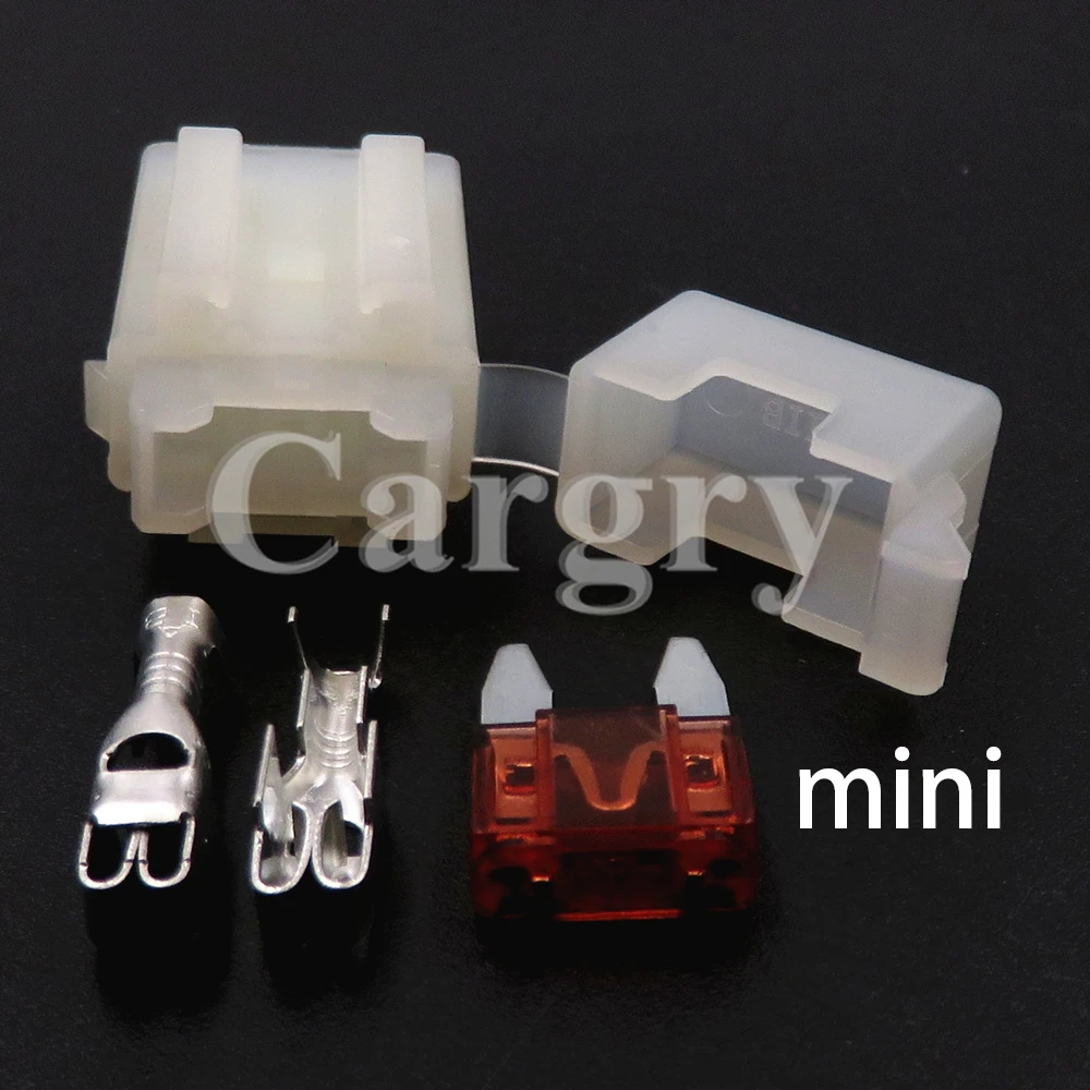 1 Set AC Assembly Small Blade Type Inline InLine Fuse Holders for Car Auto Connector Mini Fuse Holder with Crimp Terminal