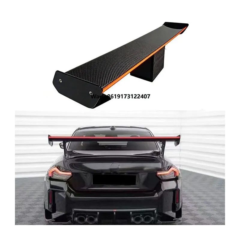 

For M2 G87 G42 M240i G80 G82 Dry Carbon Fiber Luminous Spoiler Rear Wing New Body Kit Installation Without Drilling Holes
