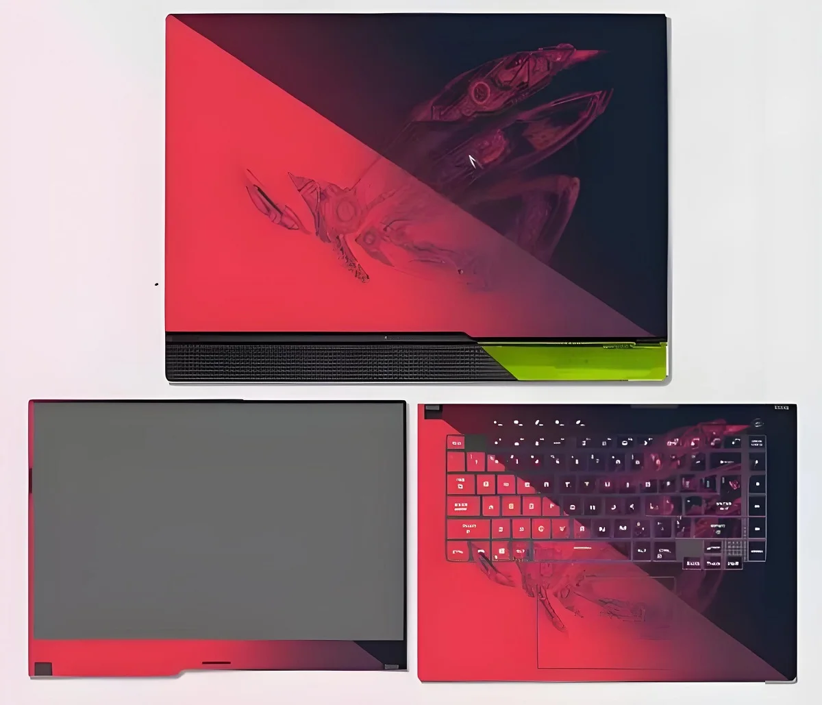 Vinyl Sticker Skin For ASUS ROG Strix SCAR 18 G834J Strix G18 G814J Scar 17 G733 G713 G16 G614J G634J 15 G533 G513 G512L G531