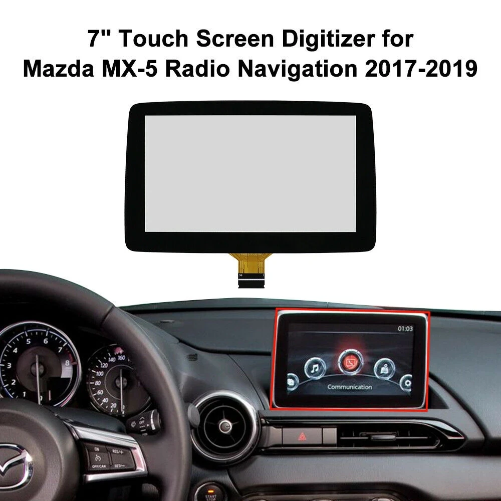 

Dashboard LCD 7" Touch Screen Digitizer for Mazda 3 CX-3 MX-5 Radio Navigation BHP1611J0D