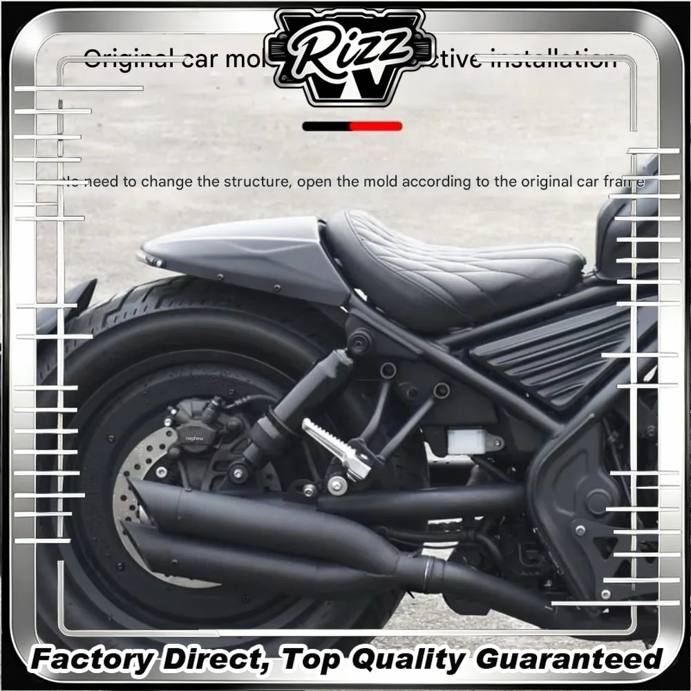 FOR Heavy-Duty Stainless Steel VH Dual Exhaust Rear Tail Pipe for CM300 Retro Bike - Durable Performance Bike Accessories