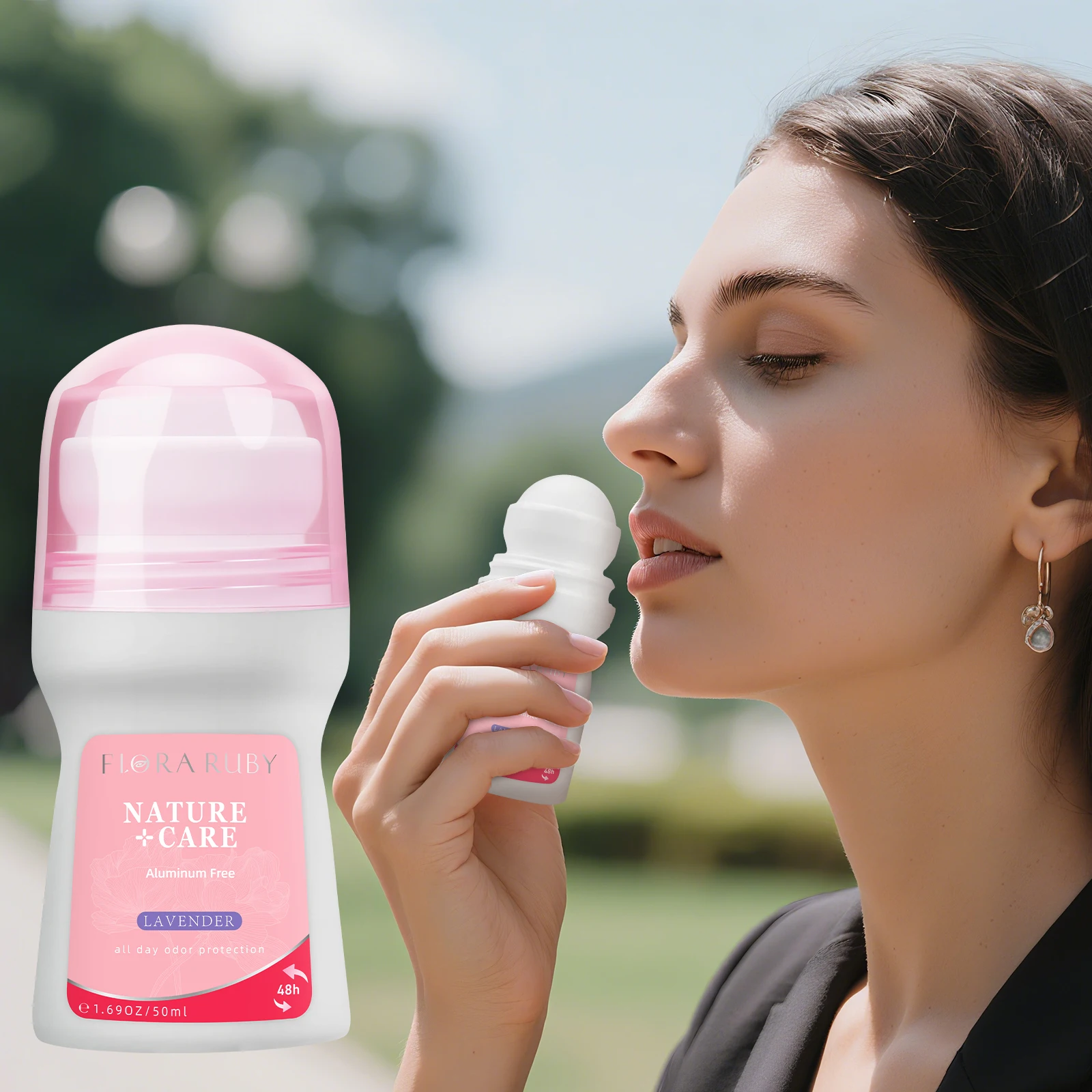 48 Hours Of Lingering fragrance Underarm 50ml/1.69oz aluminum free Deodorant Roll On Whole body application,Compact And Portable