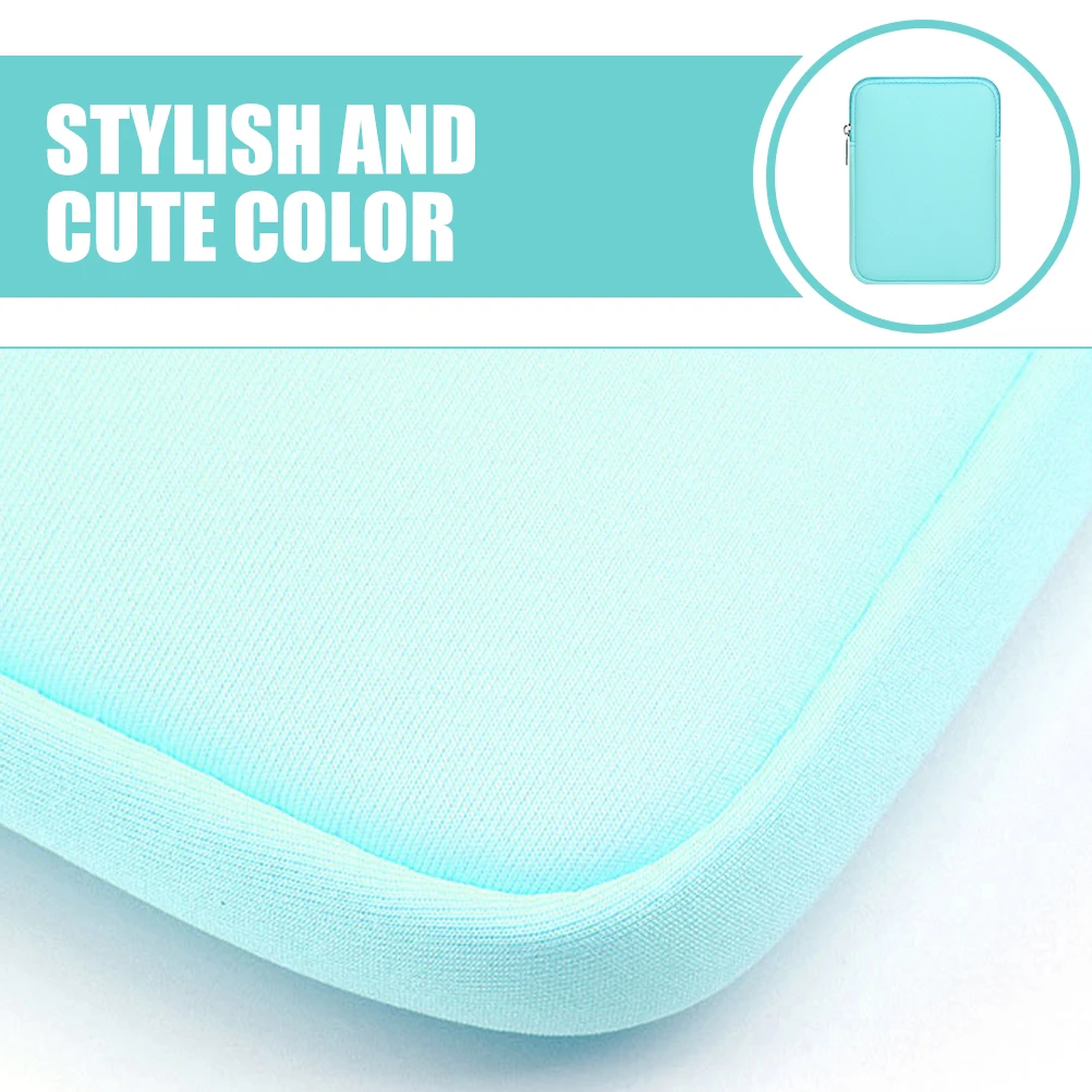 

3 Case Mint Green Zippered Ereader Sleeve Slim Portable Protective Cover For Ebook Reader Dirt