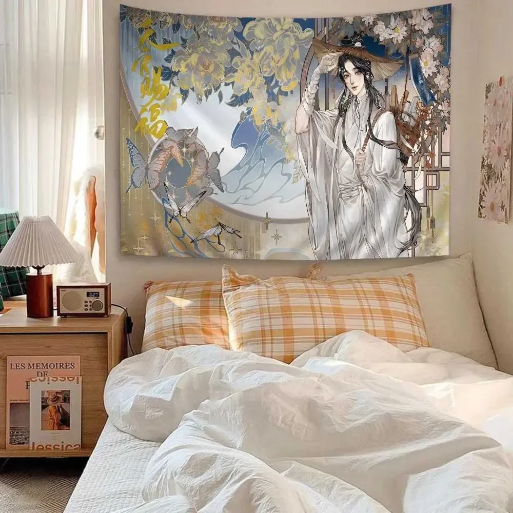 Tian guan ci fu Cartoon Tapestry Art Science Fiction Room Home Decor Wall Hanging Sheets Z260813