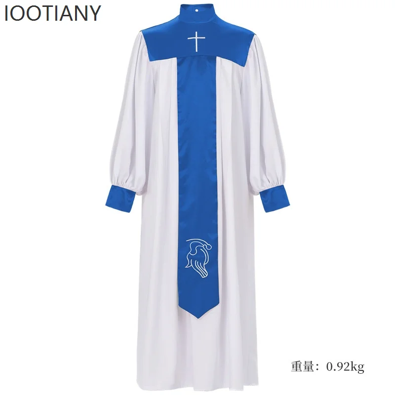 Fotografia 4: Vestido Clássico de Clérigo Masculino Adulto, Traje para Atividades Religiosas na Igreja, Fantasia de Padre em Comprimento Total 2026