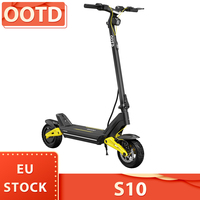 OOTD S10 Electric Scooter 1400W Motor 10 inch Tires E-Scooter 48V 20AH Battery 55km/h Max Speed 60-70km Range Disc Brake