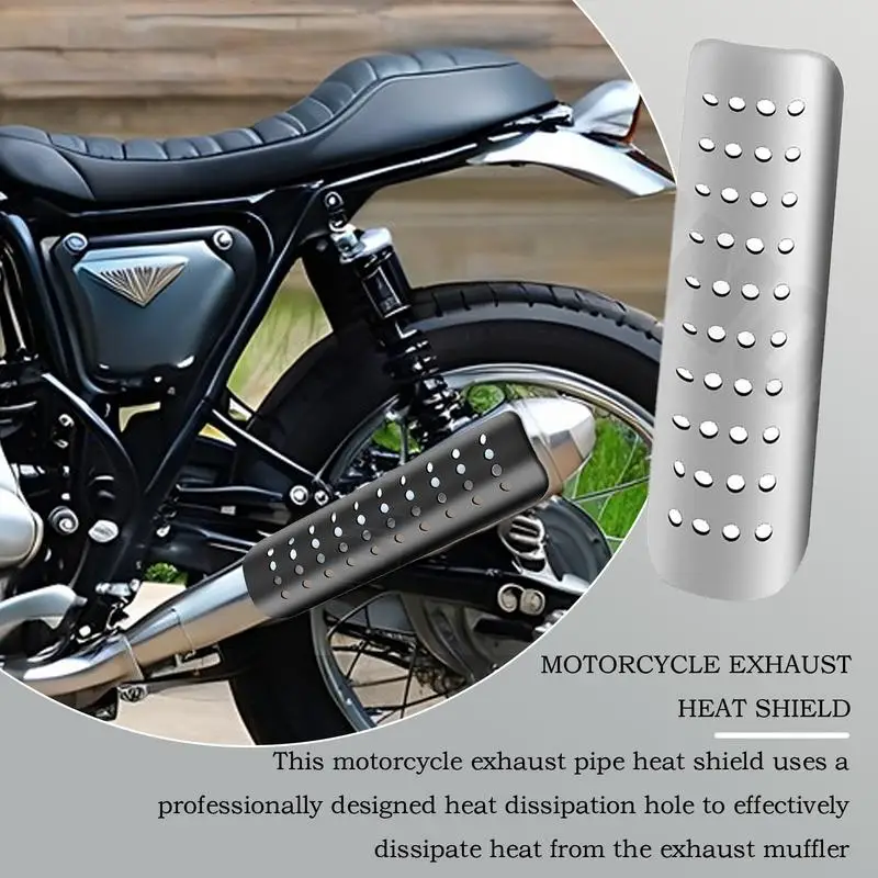 

Exhaust Pipe Heat Shield For Motorcycle Exhaust Pipe Insulation Cover For Motorcycle Motorcycle Exhaust Pipe Heat Insulation