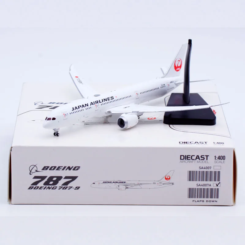 

SA4007A Alloy Collectible Plane Gift JC Wings 1:400 Japan Airlines JAL Boeing B787-9 Diecast Aircraft Jet Model JA862J Flap Down