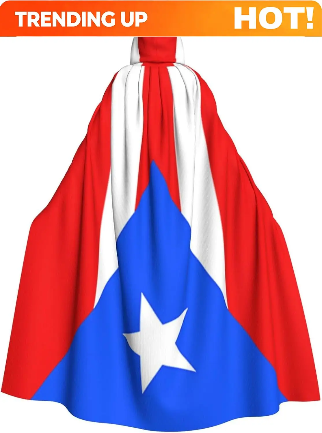 Customization Flag Hooded Cape Cloak For Men Women Halloween Robe Party Cosplay Costume Patriotic Decoration