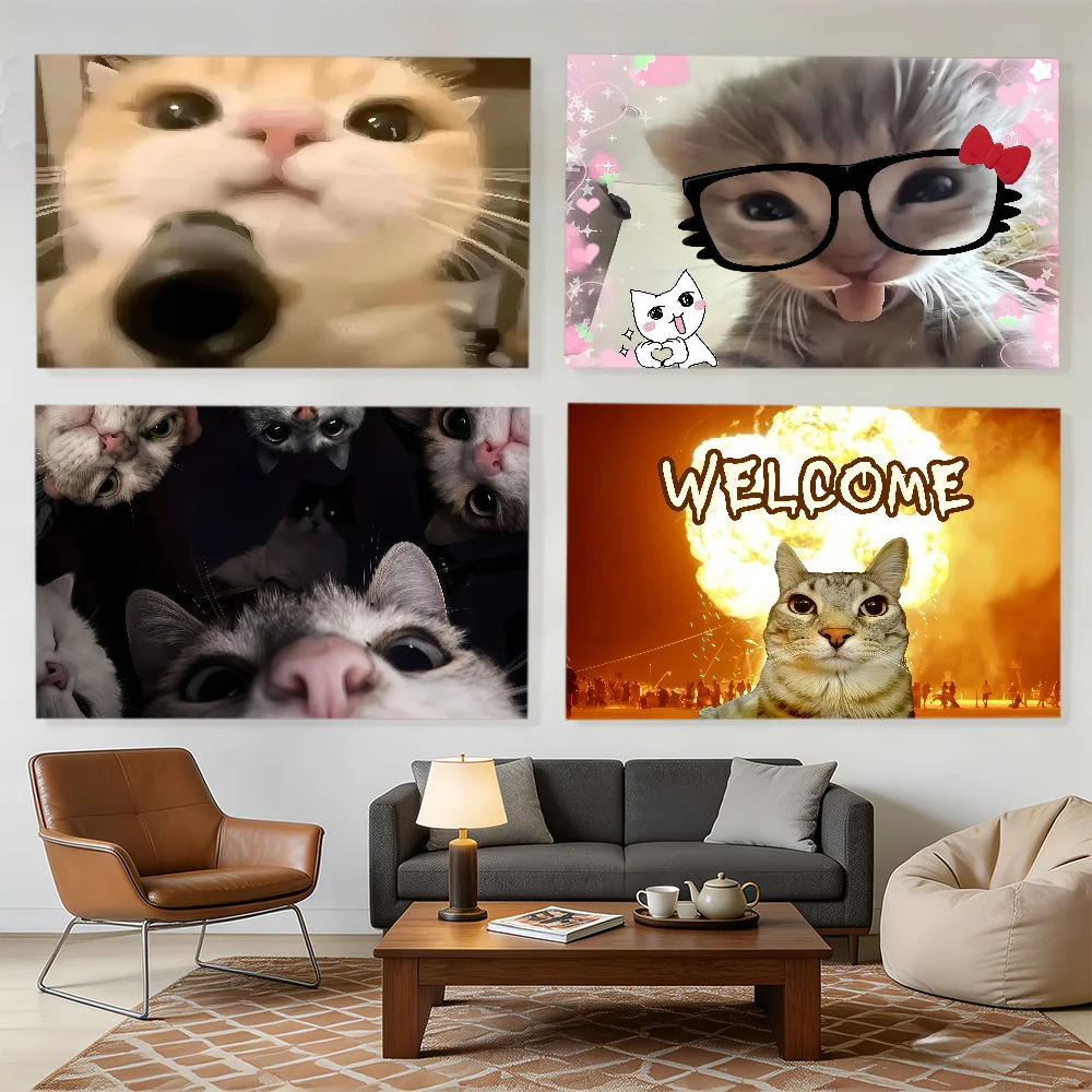 Cool Silly Cat Meme flag Decorative Banners Suitable For Outdoor Camping Family Parties And Garden Walls Gift